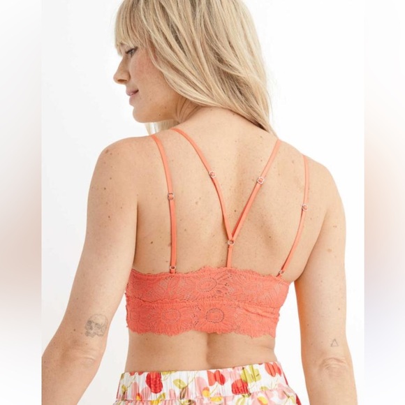 Aerie ANYTIME Sunflower Lace Padded Plunge Bralette - Picture 3 of 13